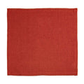 Set di tovaglioli in lino bordeaux 40 × 40 cm