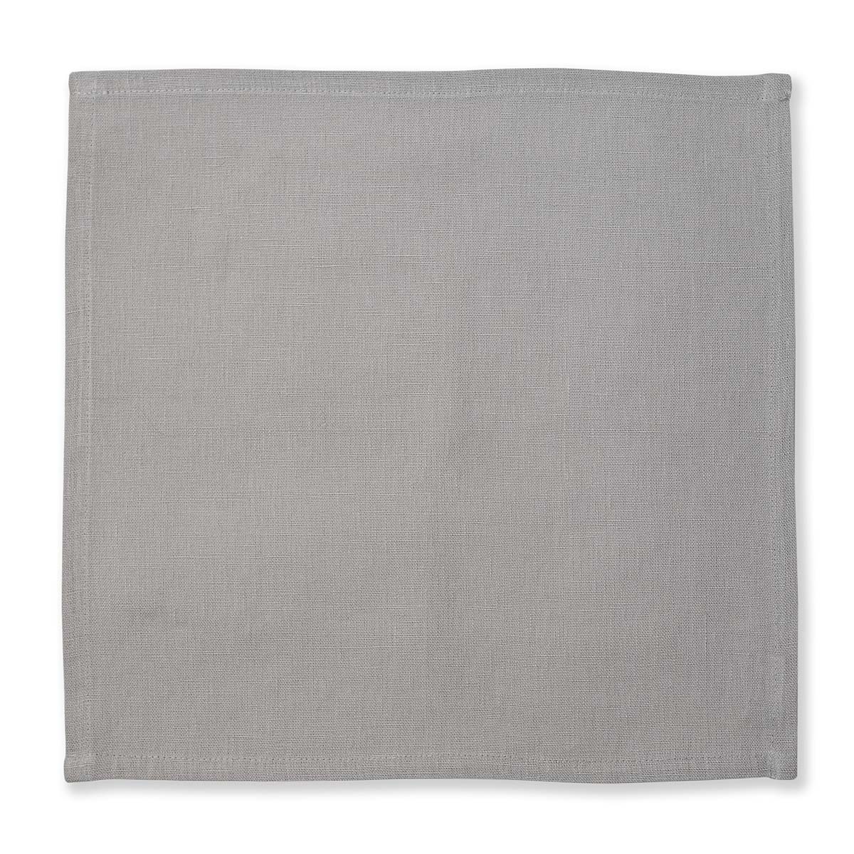 Set di tovaglioli in lino grigio chiaro 40 × 40 cm