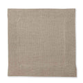 Tovagliolo in lino grigio con orlo a giorno 25 × 25 cm