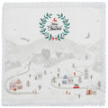 Tovagliolo in lino con pizzo e borgo invernale 40 × 40 cm