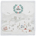 Set di tovaglioli in lino con pizzo e borgo invernale 40 × 40 cm